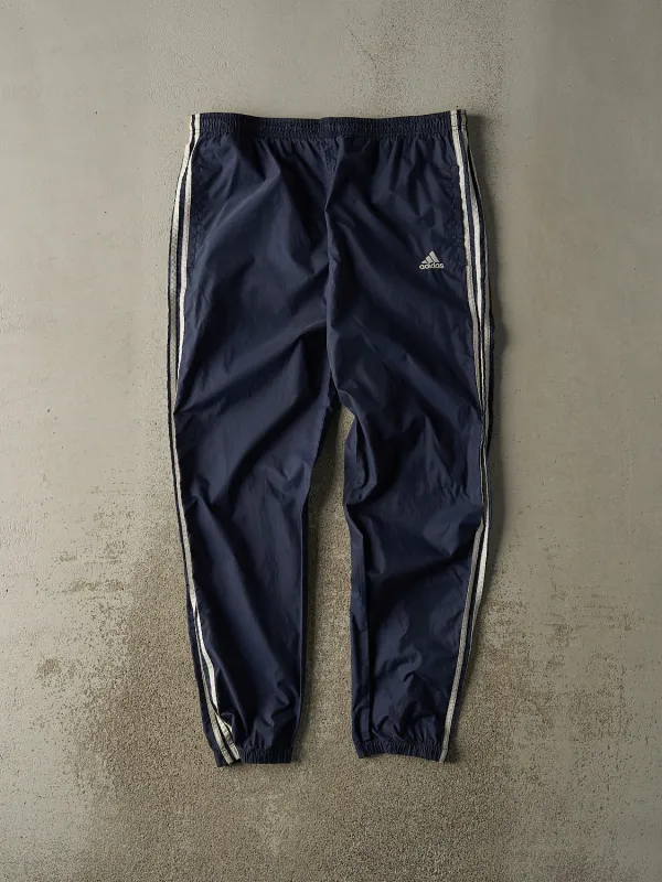 Vintage 90s Navy Blue Adidas Striped Track Pants (36x31) sold by Rebalance Vintage