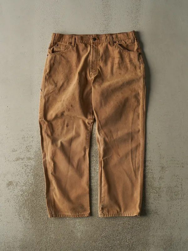 Vintage 90s Camel Dickies Carpenter Pants (36x29.5) sold by Rebalance Vintage