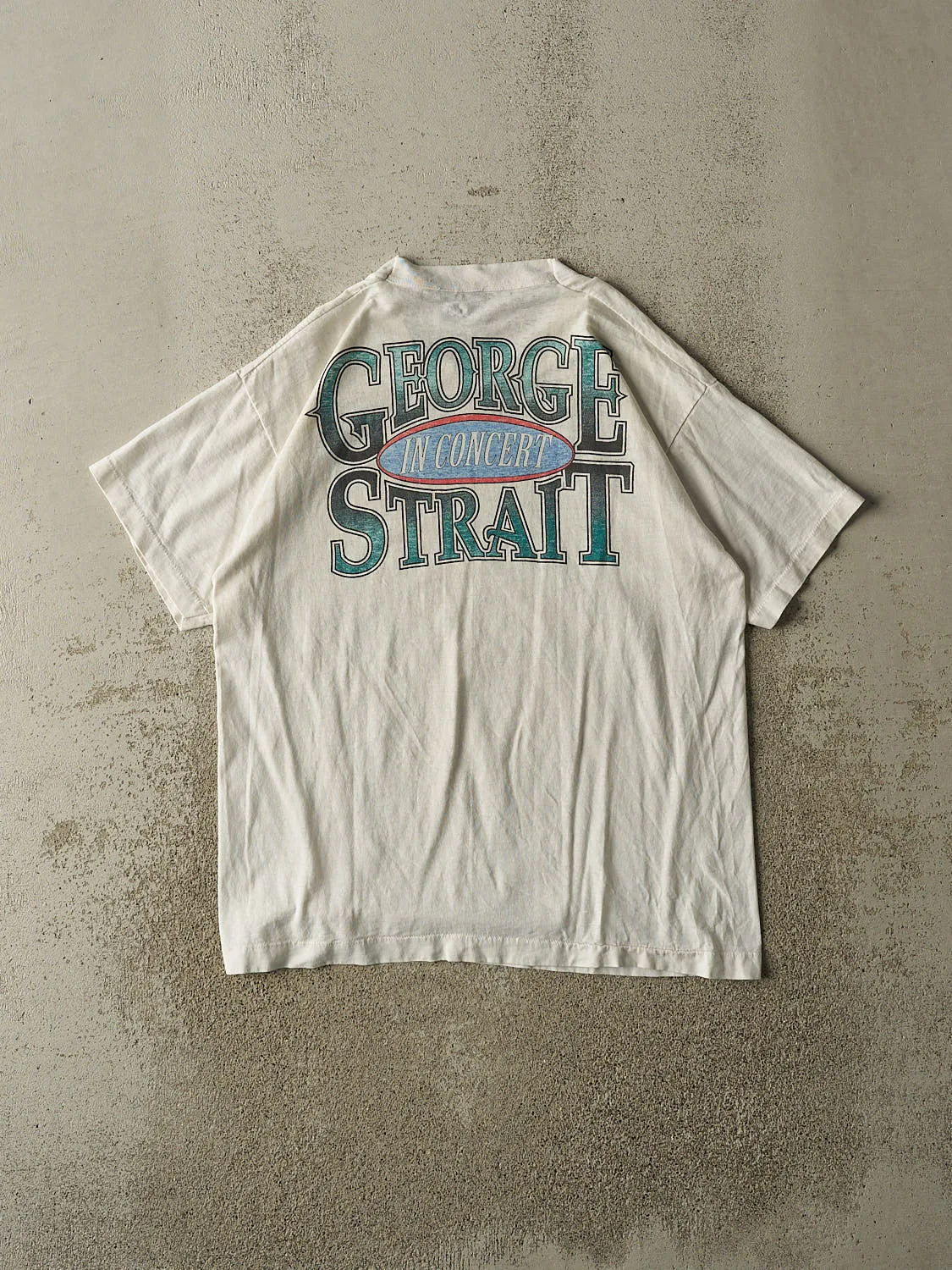 Vintage 80s White George Strait Tee (M/L) sold by Rebalance Vintage product image thumbnail 2