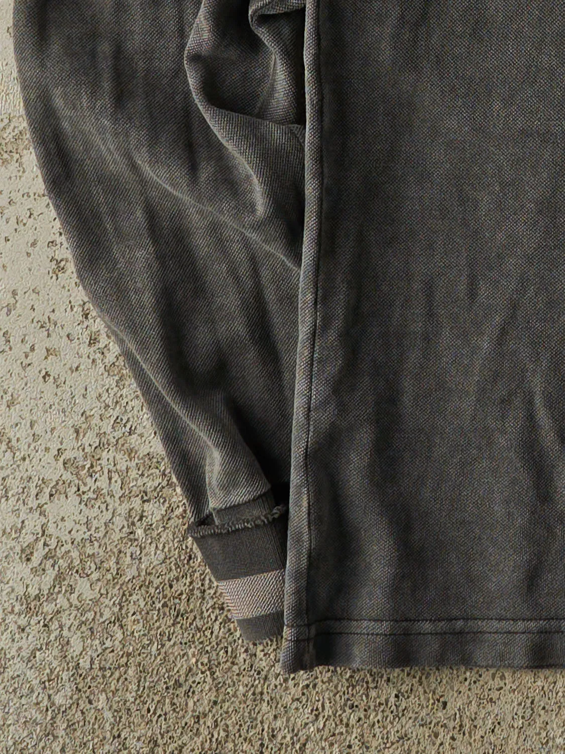 Vintage 90s Charcoal Grey Kappa Monaco Embroidered Quarter Button Long Sleeve (M/L) sold by Rebalance Vintage product image thumbnail 3