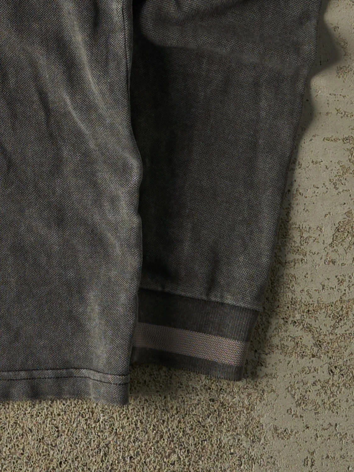 Vintage 90s Charcoal Grey Kappa Monaco Embroidered Quarter Button Long Sleeve (M/L) sold by Rebalance Vintage product image thumbnail 4