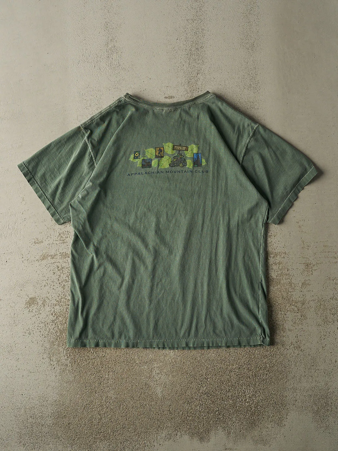 Vintage 08' Washed Green Zealand Falls Tee (XL/XXL) sold by Rebalance Vintage product image thumbnail 2