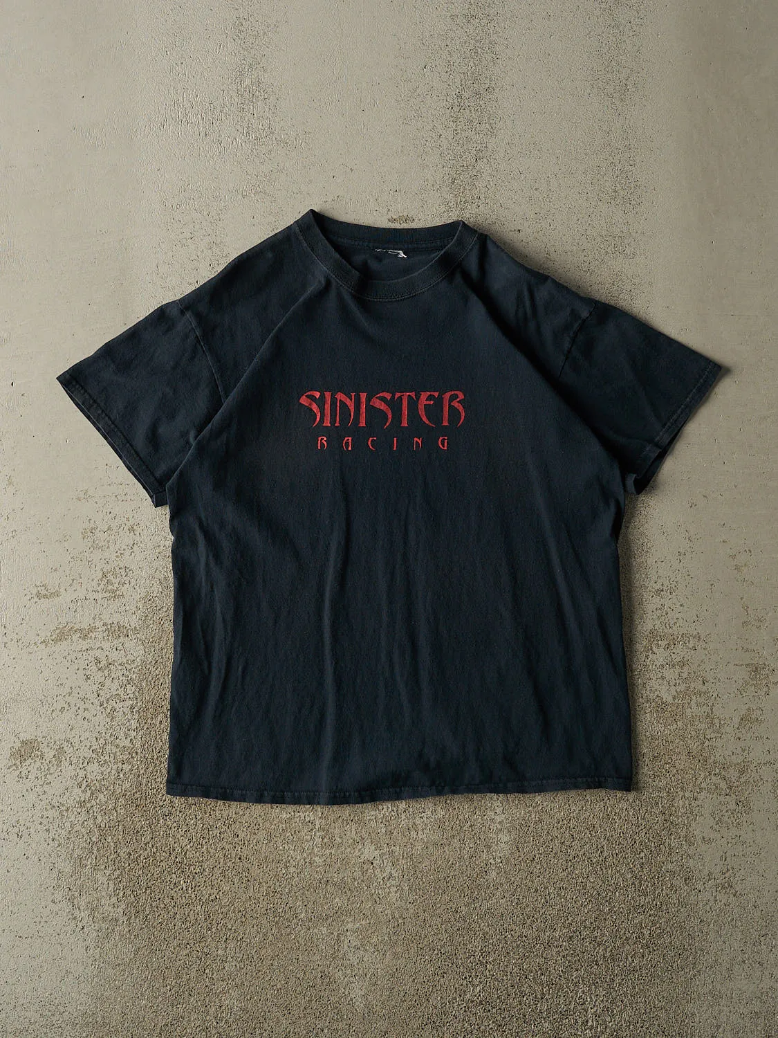 Vintage Y2K Faded Black Sinister Racing Tee (M/L) sold by Rebalance Vintage