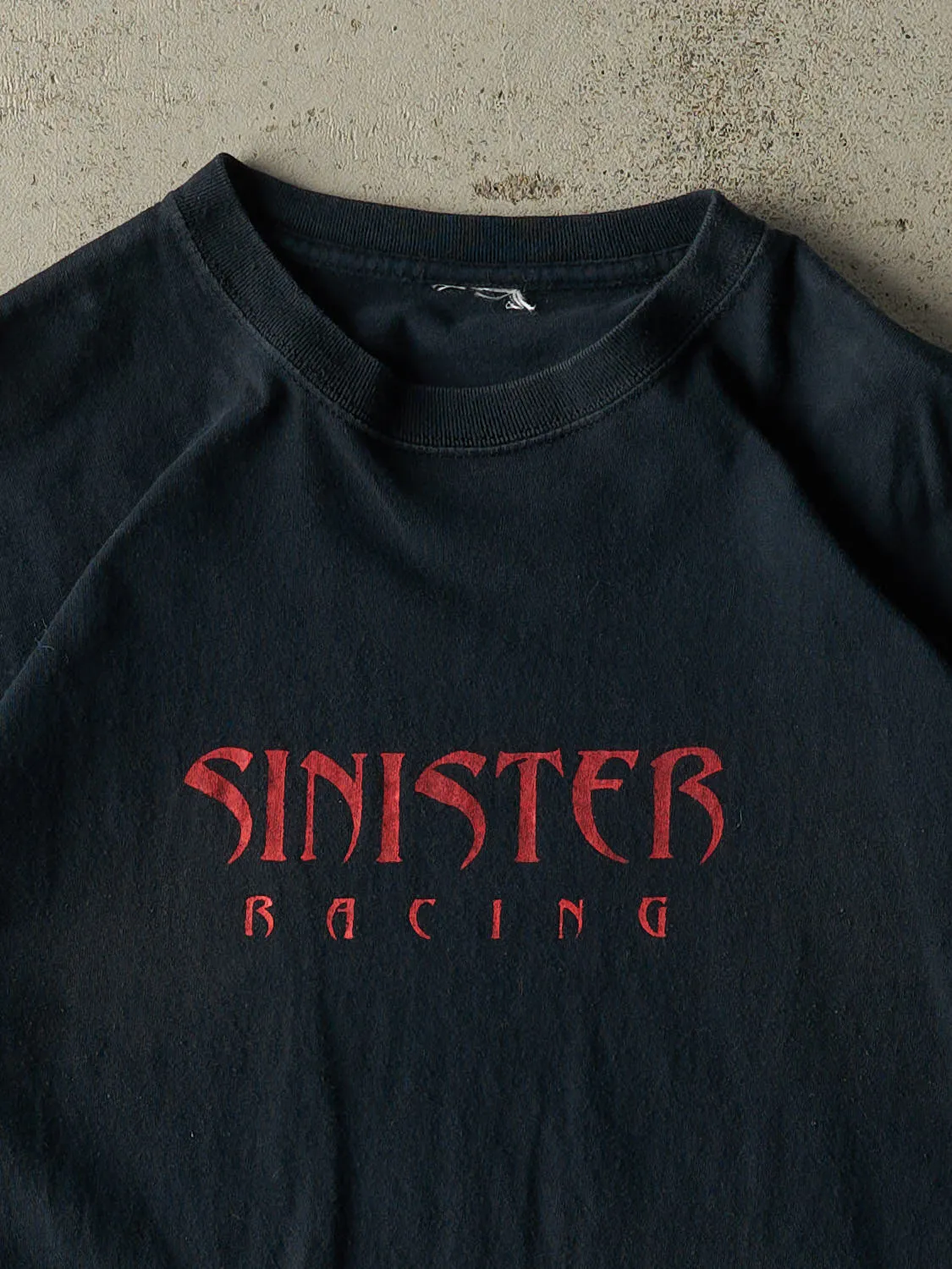 Vintage Y2K Faded Black Sinister Racing Tee (M/L) sold by Rebalance Vintage product image thumbnail 2