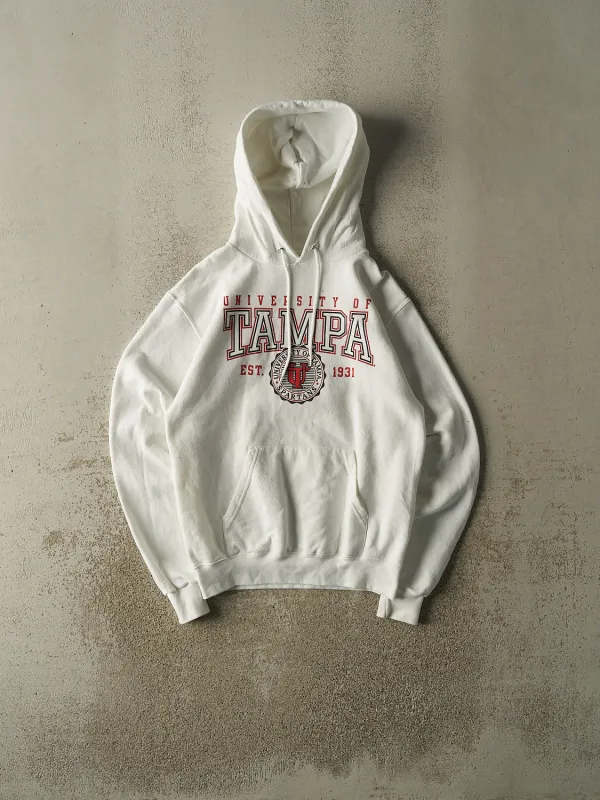 Vintage 90s White Champion University of Tampa Hoodie (S) sold by Rebalance Vintage