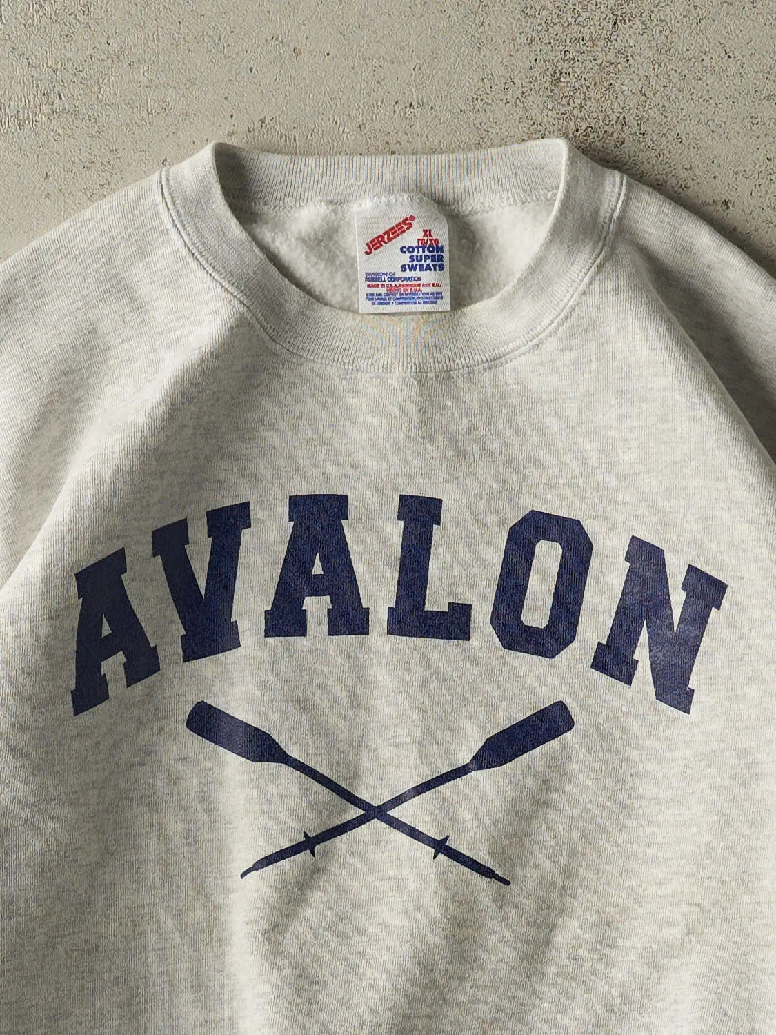 Vintage 80s Heather Grey Avalon Crewneck (M/L) sold by Rebalance Vintage product image thumbnail 2