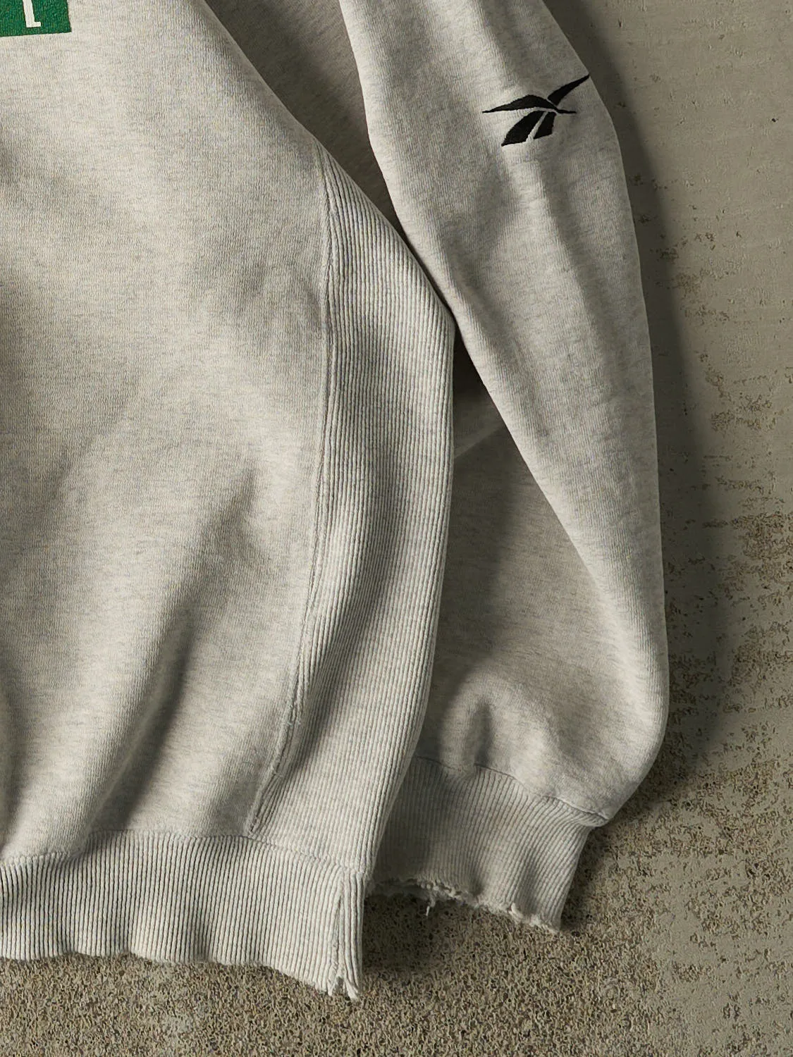Vintage 90s Heather Grey Reebok Michigan State Football Crewneck (L/XL) sold by Rebalance Vintage product image thumbnail 4