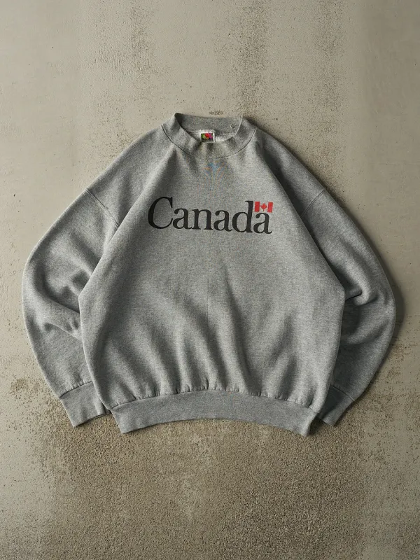 Vintage 90s Grey Canada Crewneck (L/XL) sold by Rebalance Vintage
