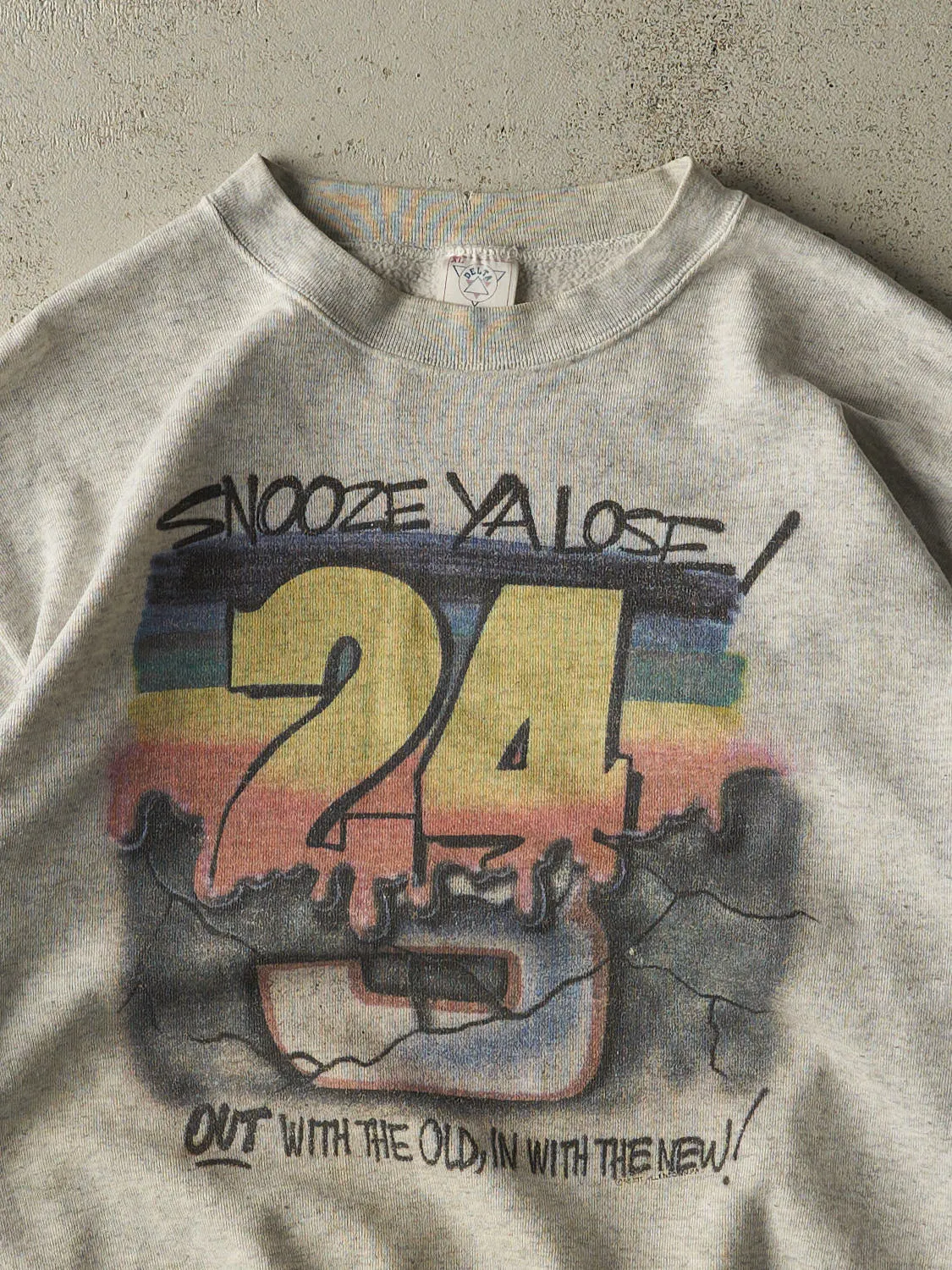Vintage 90s Heather Grey Jeff Gordon "Snooze Ya Lose" Nascar Racing Crewneck (M/L) sold by Rebalance Vintage product image thumbnail 2