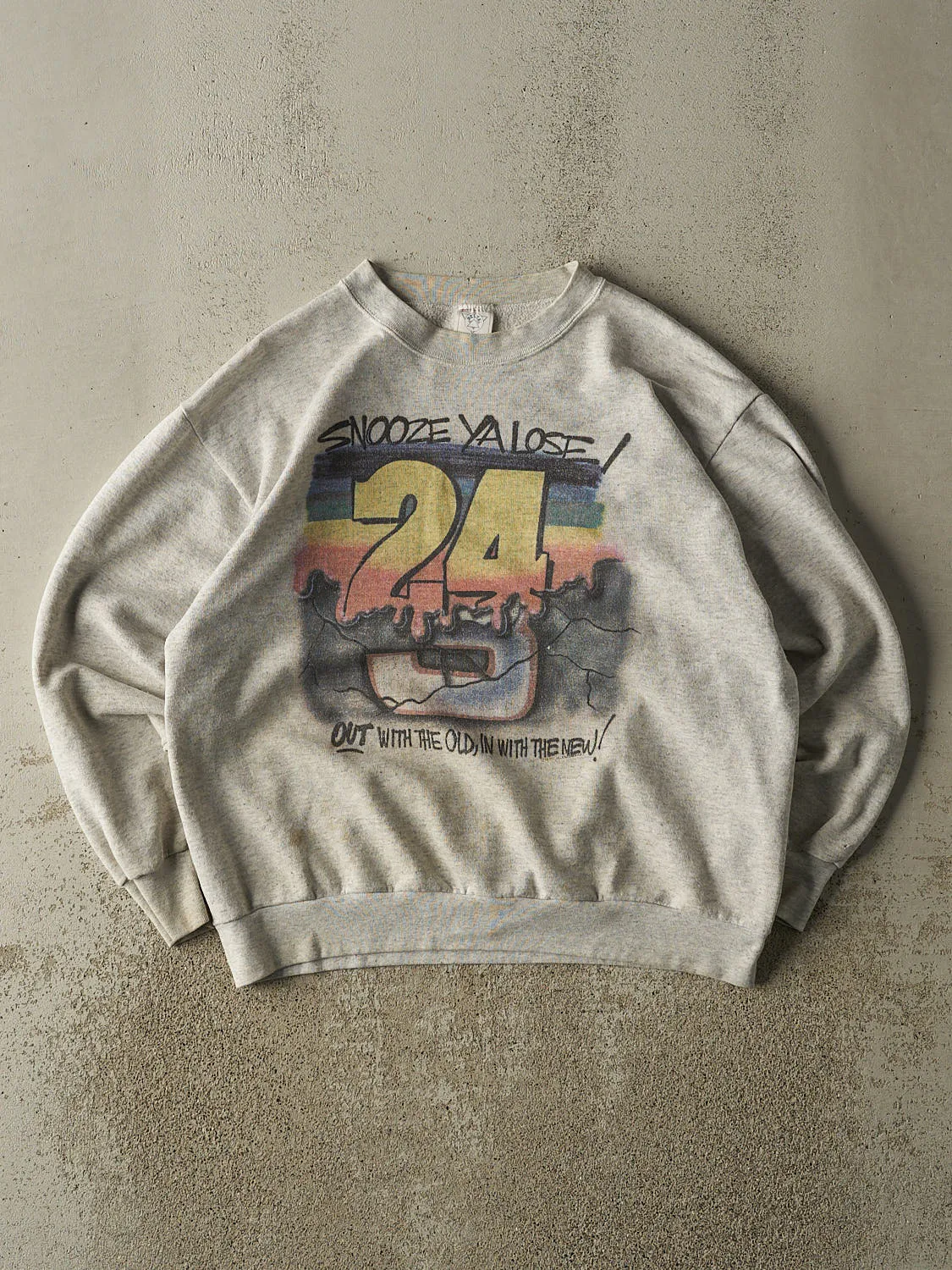 Vintage 90s Heather Grey Jeff Gordon "Snooze Ya Lose" Nascar Racing Crewneck (M/L) sold by Rebalance Vintage