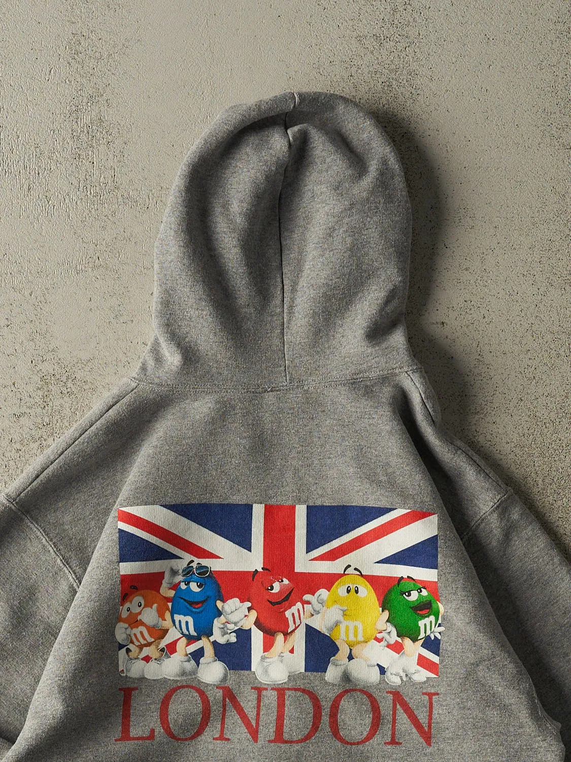 Vintage Y2K Grey M&M's Zip Up Hoodie (S/M) sold by Rebalance Vintage product image thumbnail 4