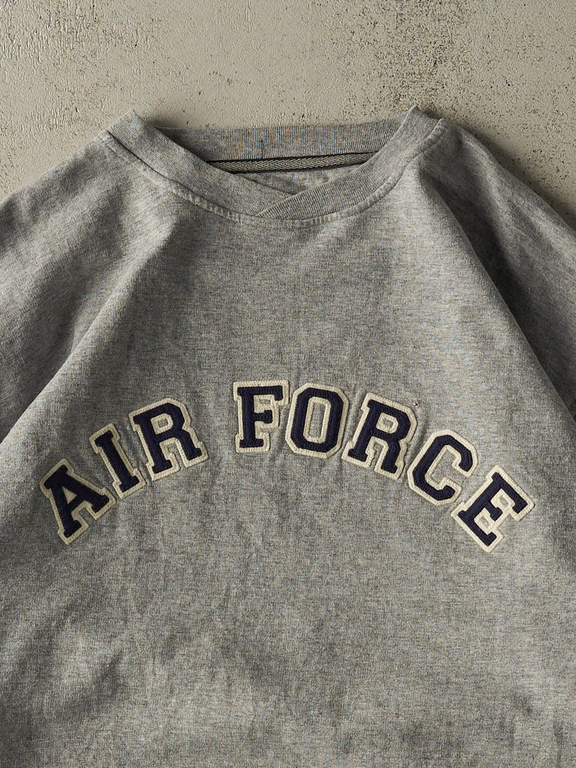 Vintage 90s Grey Air Force Embroidered Crewneck (XL/XXL) sold by Rebalance Vintage product image thumbnail 2