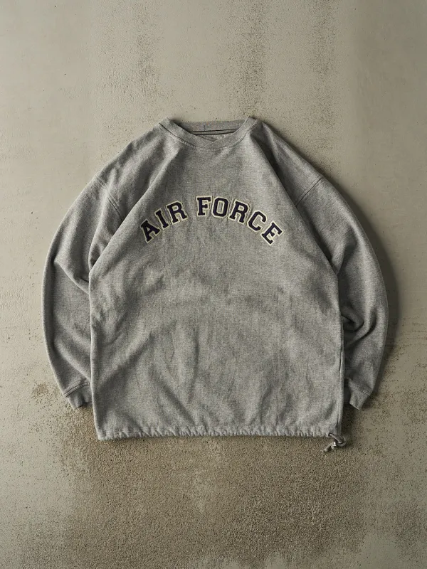 Vintage 90s Grey Air Force Embroidered Crewneck (XL/XXL) sold by Rebalance Vintage