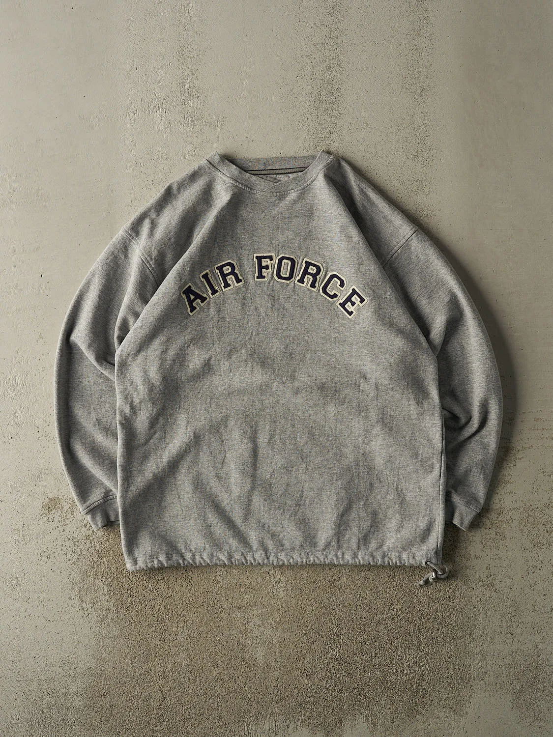 Vintage 90s Grey Air Force Embroidered Crewneck (XL/XXL) sold by Rebalance Vintage
