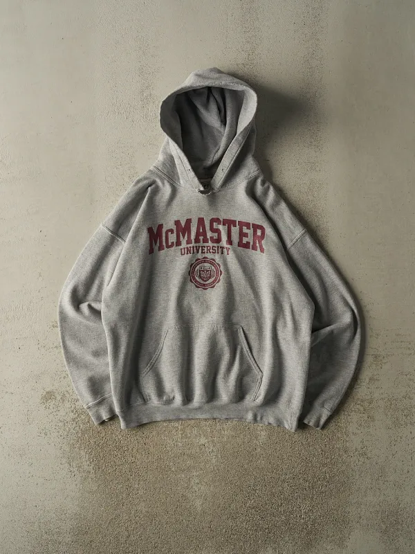 Vintage Y2K Grey McMaster University Hoodie (L) sold by Rebalance Vintage
