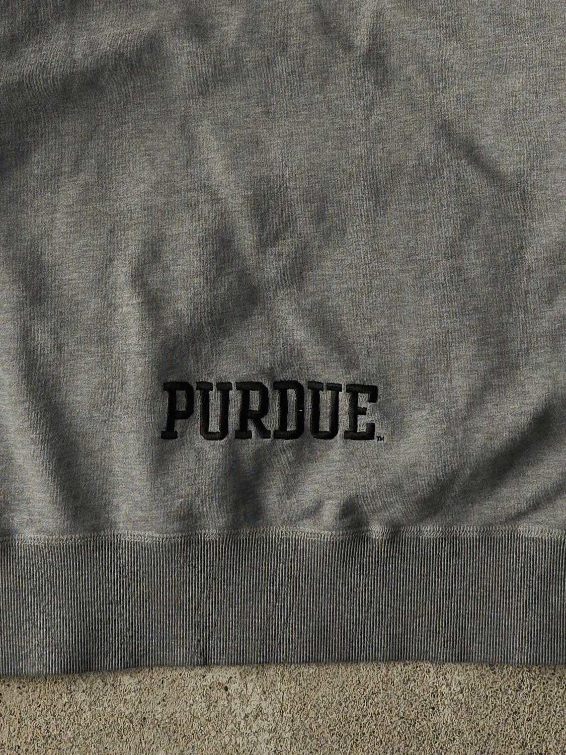 Vintage Y2K Charcoal Grey Nike Middle Swoosh Purdue University Hoodie (XL/XXL) sold by Rebalance Vintage product image thumbnail 4