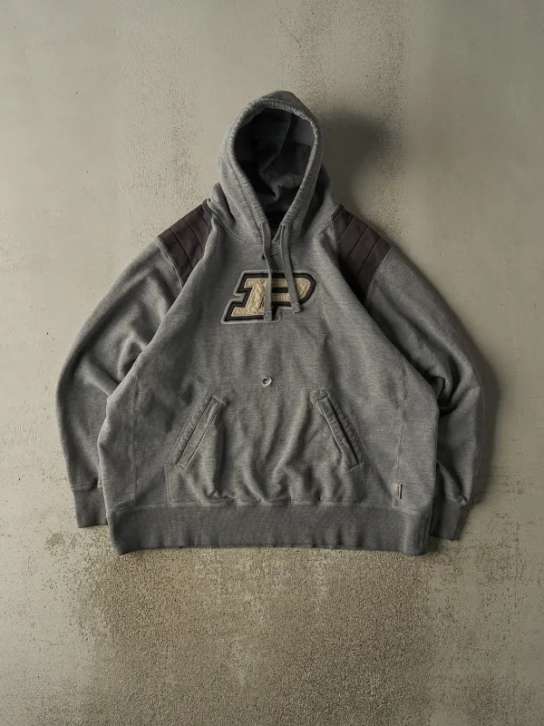 Vintage Y2K Charcoal Grey Nike Middle Swoosh Purdue University Hoodie (XL/XXL) sold by Rebalance Vintage