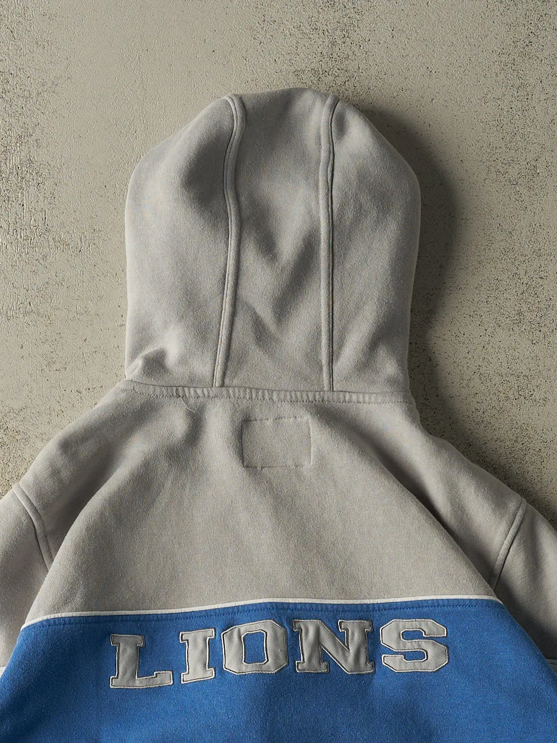 Vintage Y2K Blue & Grey Detroit Lions Hoodie (M/L) sold by Rebalance Vintage product image thumbnail 4