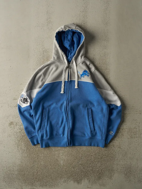 Vintage Y2K Blue & Grey Detroit Lions Hoodie (M/L) sold by Rebalance Vintage
