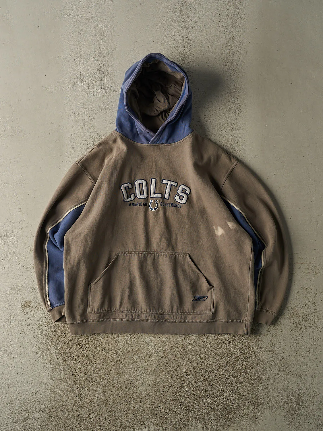 Vintage 90s Grey & Blue Indianapolis Colts Reebok Hoodie (XL/XXL) sold by Rebalance Vintage