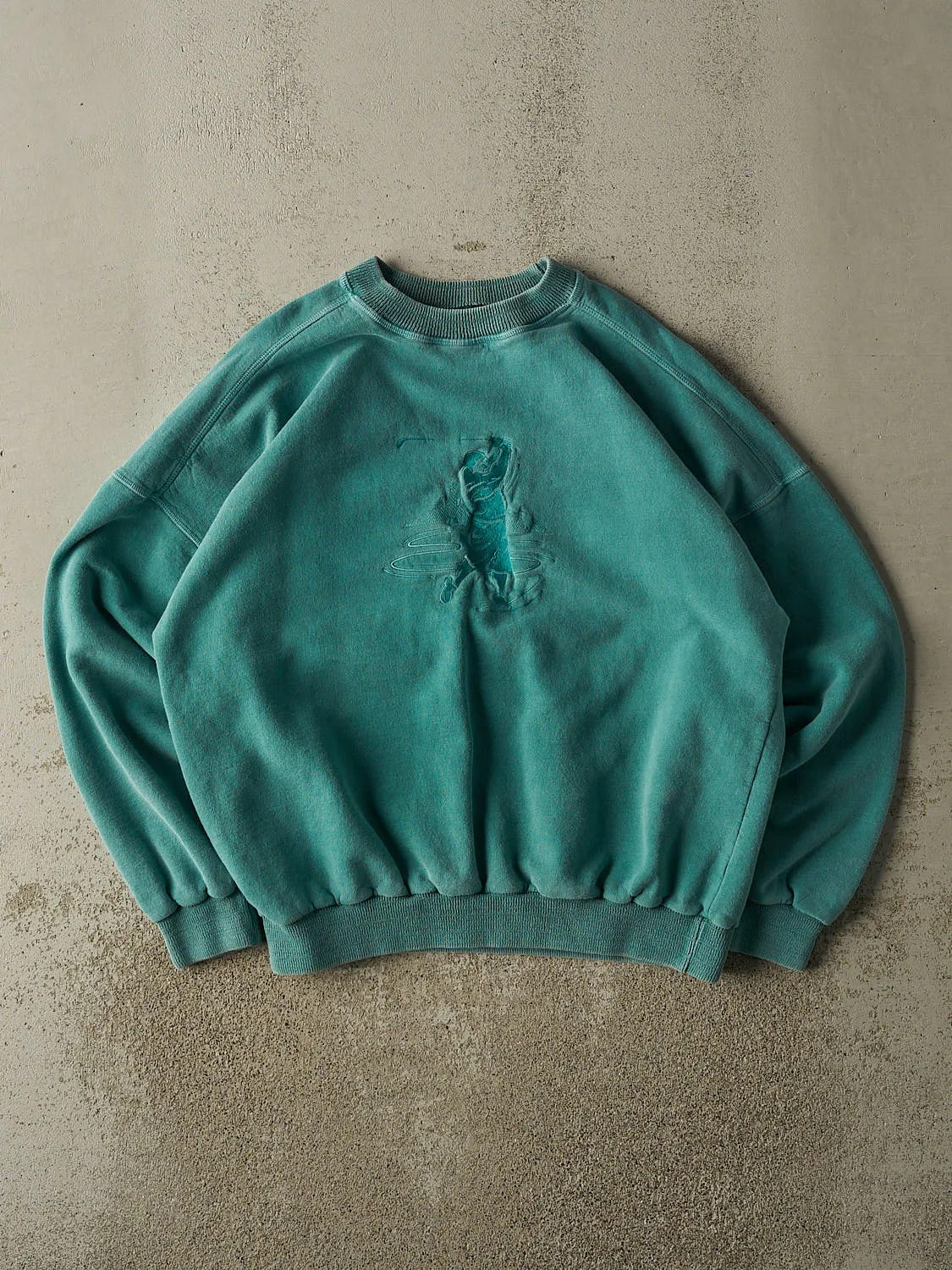 Vintage 80s Teal Golf Embroidered Crewneck (L/XL) sold by Rebalance Vintage