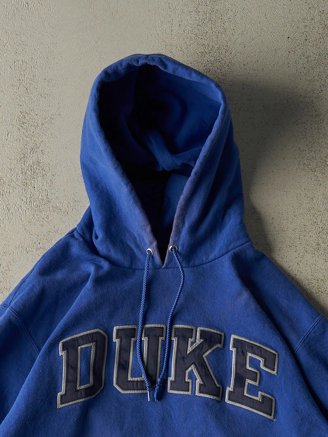 Vintage Y2K Blue Duke University Champion Hoodie (M/L) sold by Rebalance Vintage product image thumbnail 2
