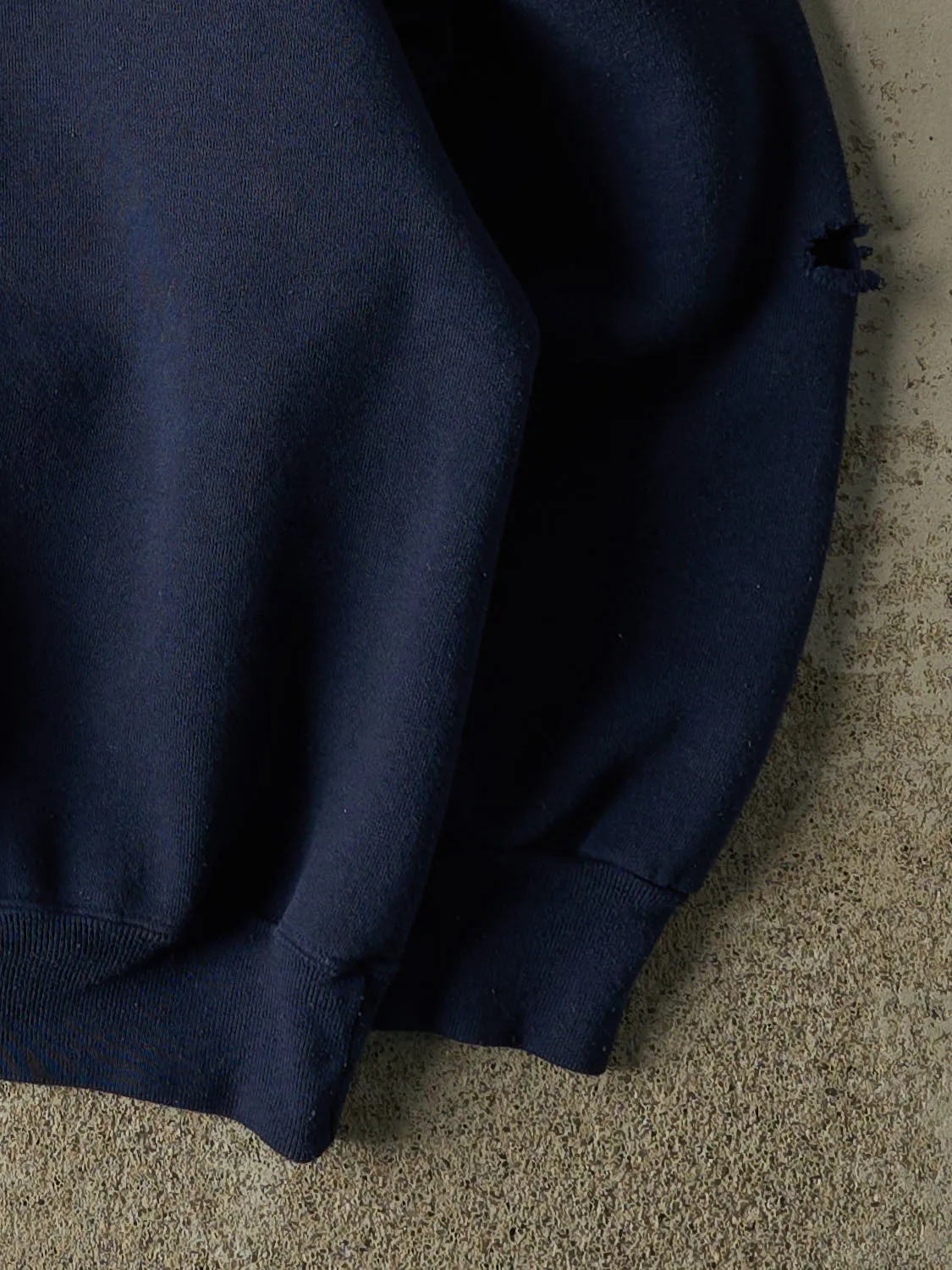 Vintage 90s Navy Blue Georgetown University Hoyas Embroidered Crewneck (M) sold by Rebalance Vintage product image thumbnail 4