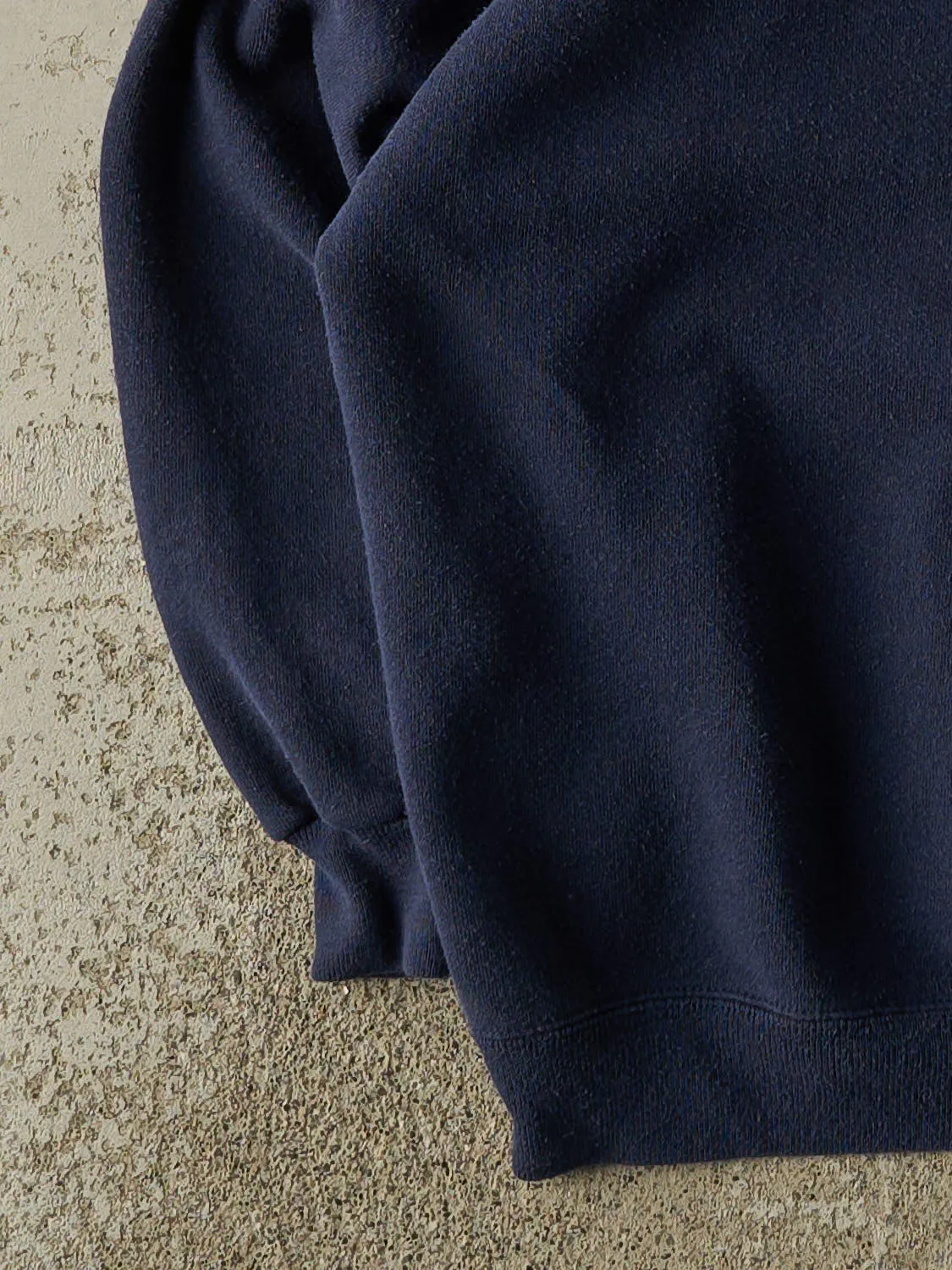 Vintage 80s Navy Blue Blank Crewneck (M) sold by Rebalance Vintage product image thumbnail 3