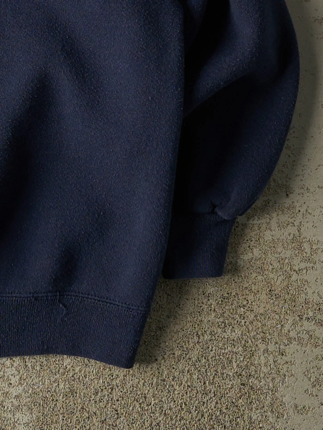 Vintage 80s Navy Blue Blank Crewneck (M) sold by Rebalance Vintage product image thumbnail 4