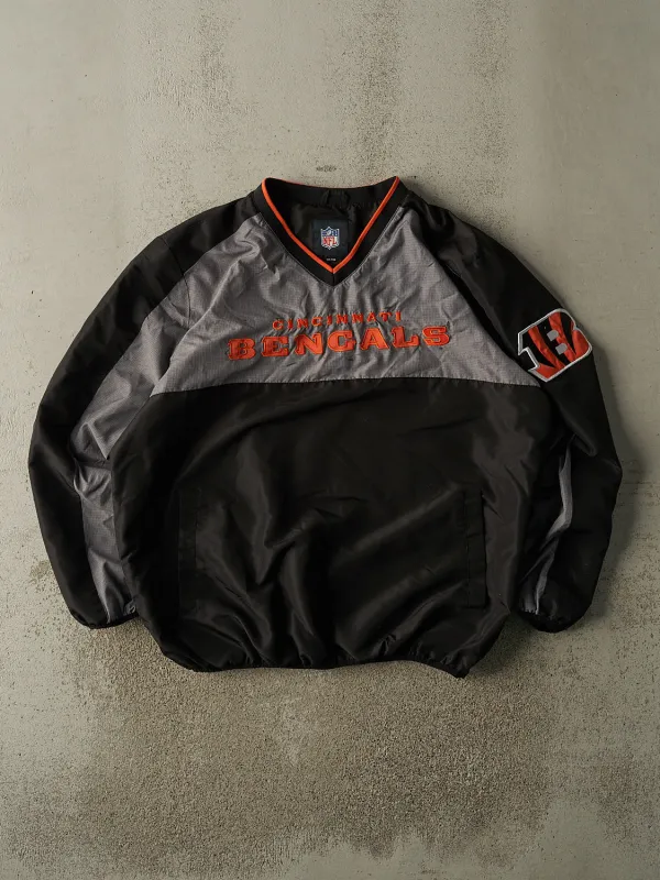 Vintage Y2K Black & Grey Cincinnati Bengals Windbreaker Jacket (XL/XXL) sold by Rebalance Vintage