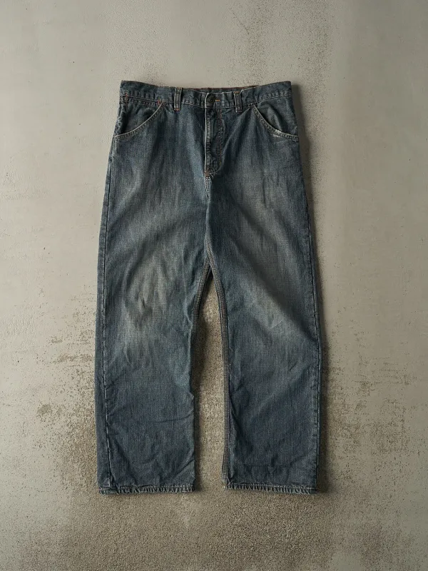 Vintage 90s Dark Wash Gap Flannel Lined Jeans (36x31.5) sold by Rebalance Vintage