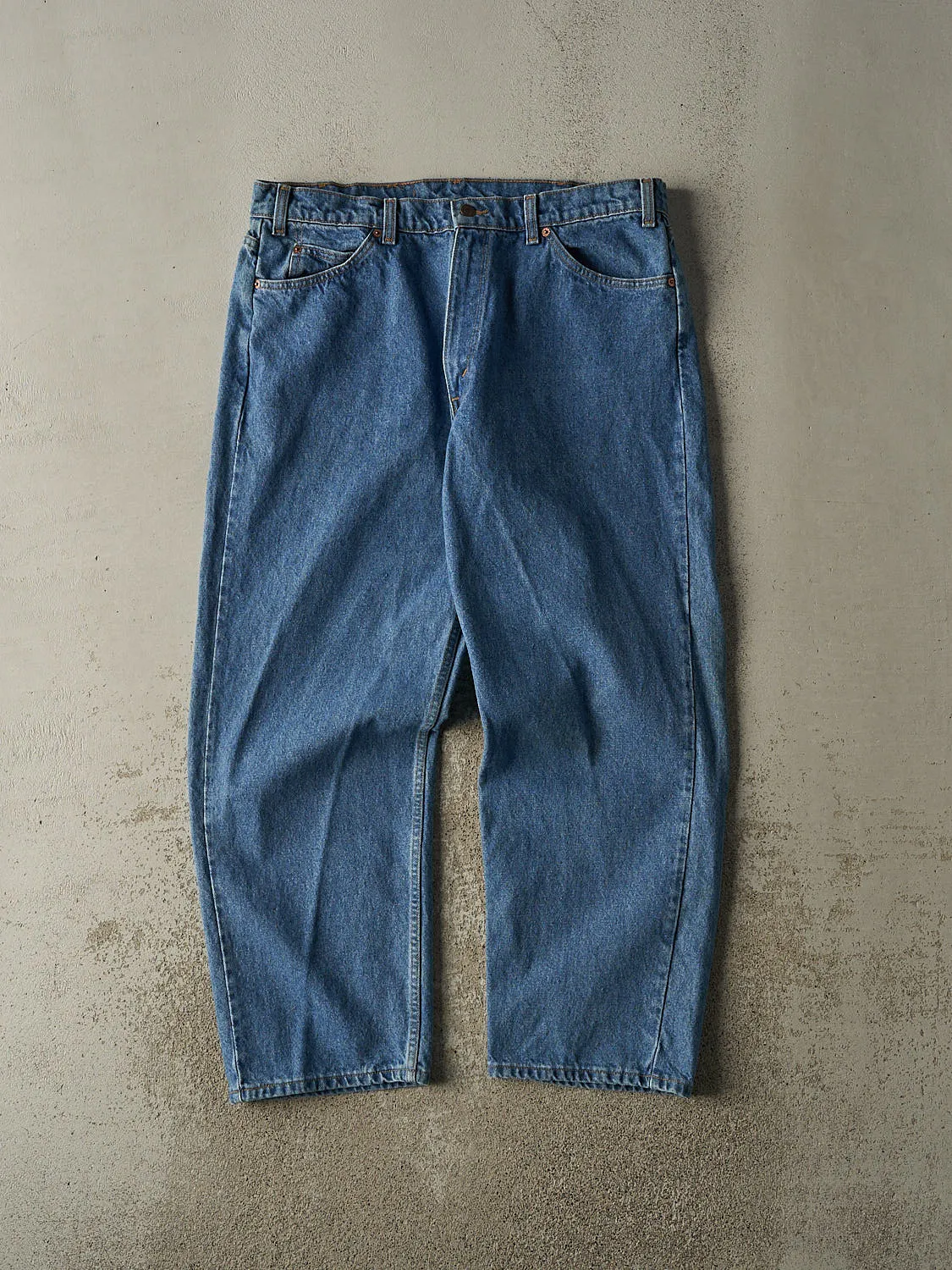 Vintage 80s Mid Wash Levi's Orange Tab 665 Jeans (37x30.5) sold by Rebalance Vintage