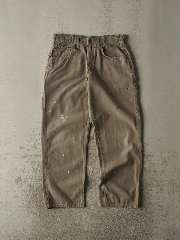 Vintage Y2K Sun Faded Brown Carhartt Carpenter Pants (33x29.5) sold by Rebalance Vintage