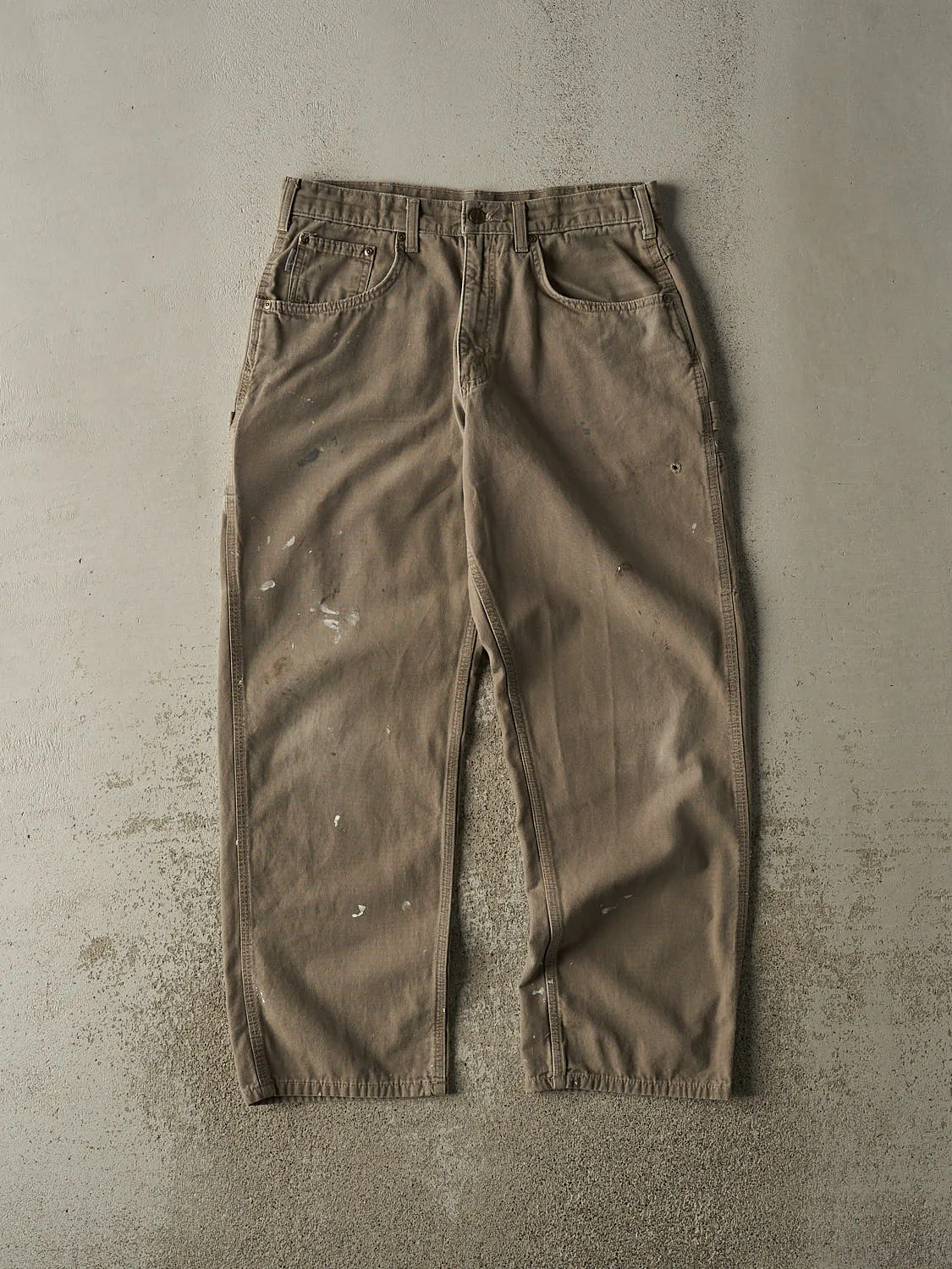 Vintage Y2K Sun Faded Brown Carhartt Carpenter Pants (33x29.5) sold by Rebalance Vintage