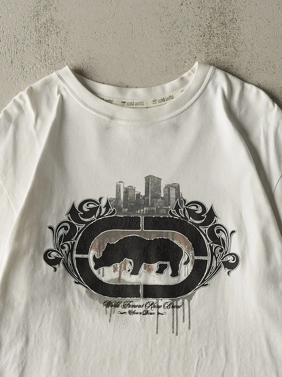 Vintage Y2K White Ecko Tee (XL) sold by Rebalance Vintage product image thumbnail 3