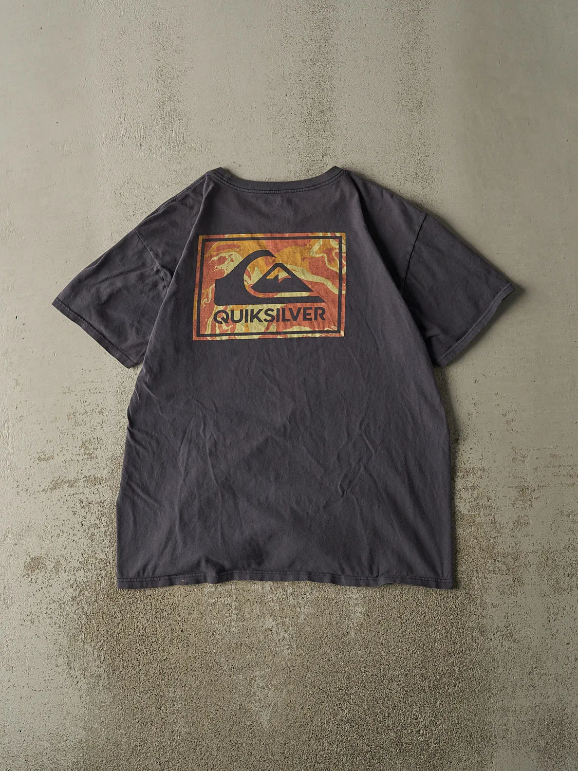 Vintage Y2K Navy Blue Quiksilver Tee (L/XL) sold by Rebalance Vintage product image thumbnail 2