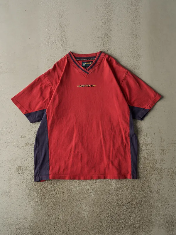 Vintage Y2K Red Eddie Bauer Embroidered Tee (XL) made by Rebalance Vintage