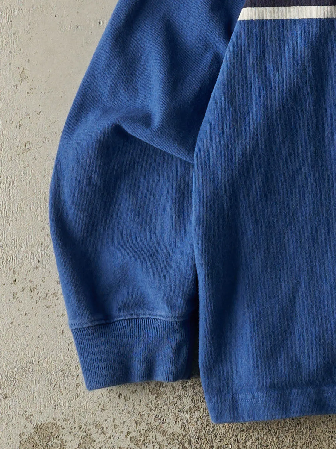 Vintage Y2K Blue Striped Rugby Long Sleeve (XL) sold by Rebalance Vintage product image thumbnail 3