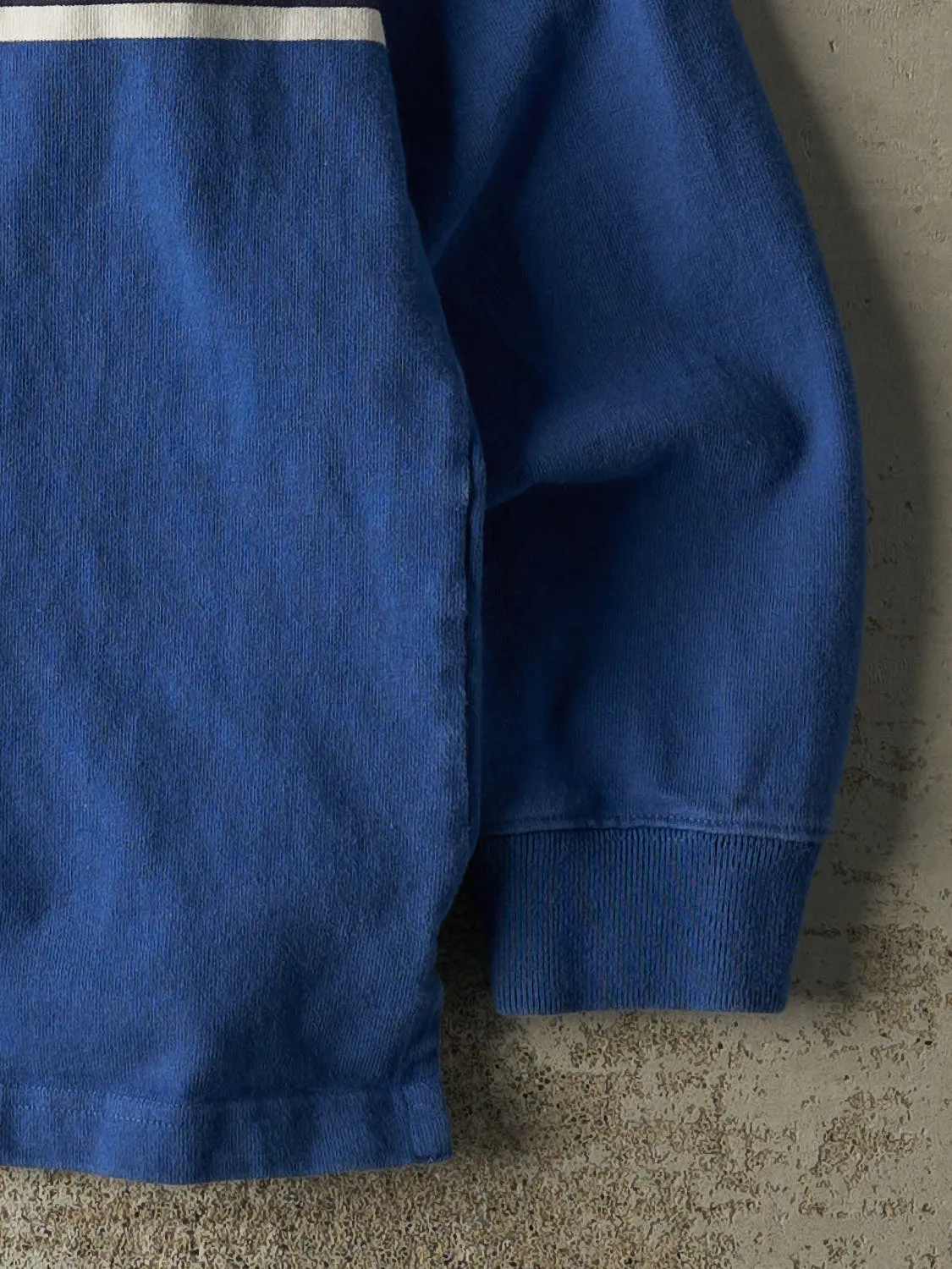 Vintage Y2K Blue Striped Rugby Long Sleeve (XL) sold by Rebalance Vintage product image thumbnail 4