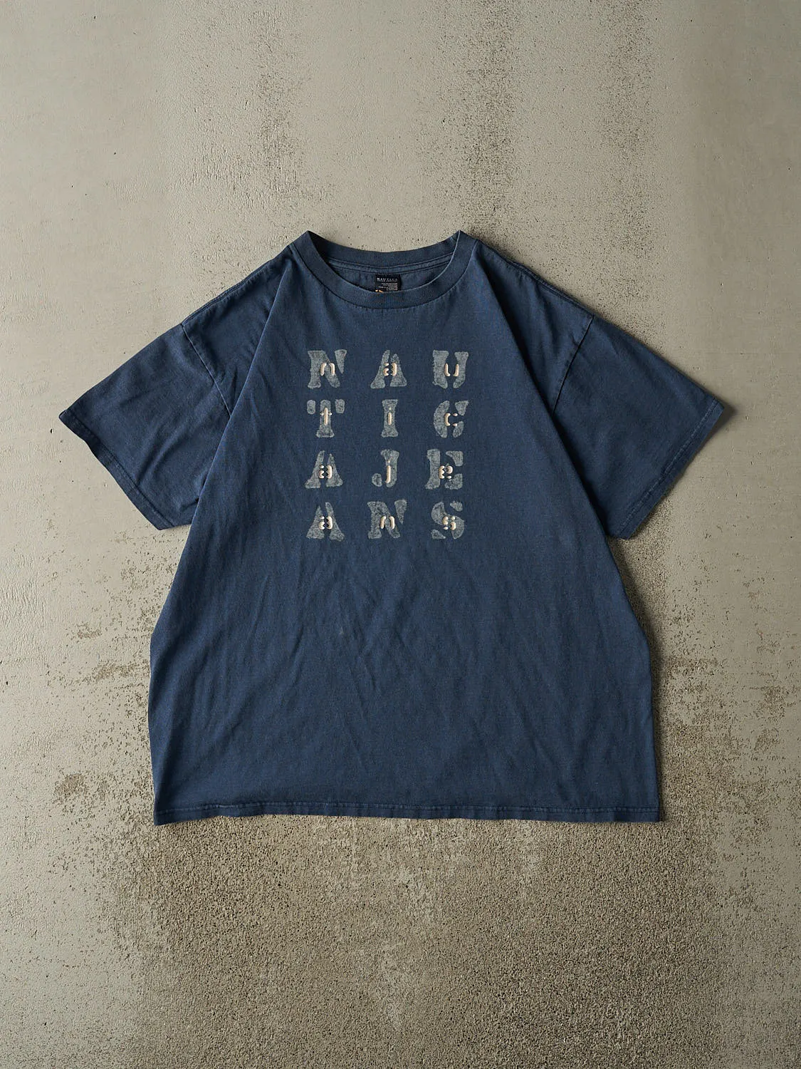 Vintage Y2K Blue Nautica Jeans Tee (L/XL) sold by Rebalance Vintage