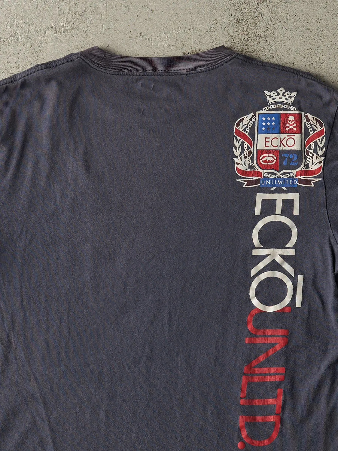 Vintage Y2K Navy Blue Ecko Tee (L) sold by Rebalance Vintage product image thumbnail 4
