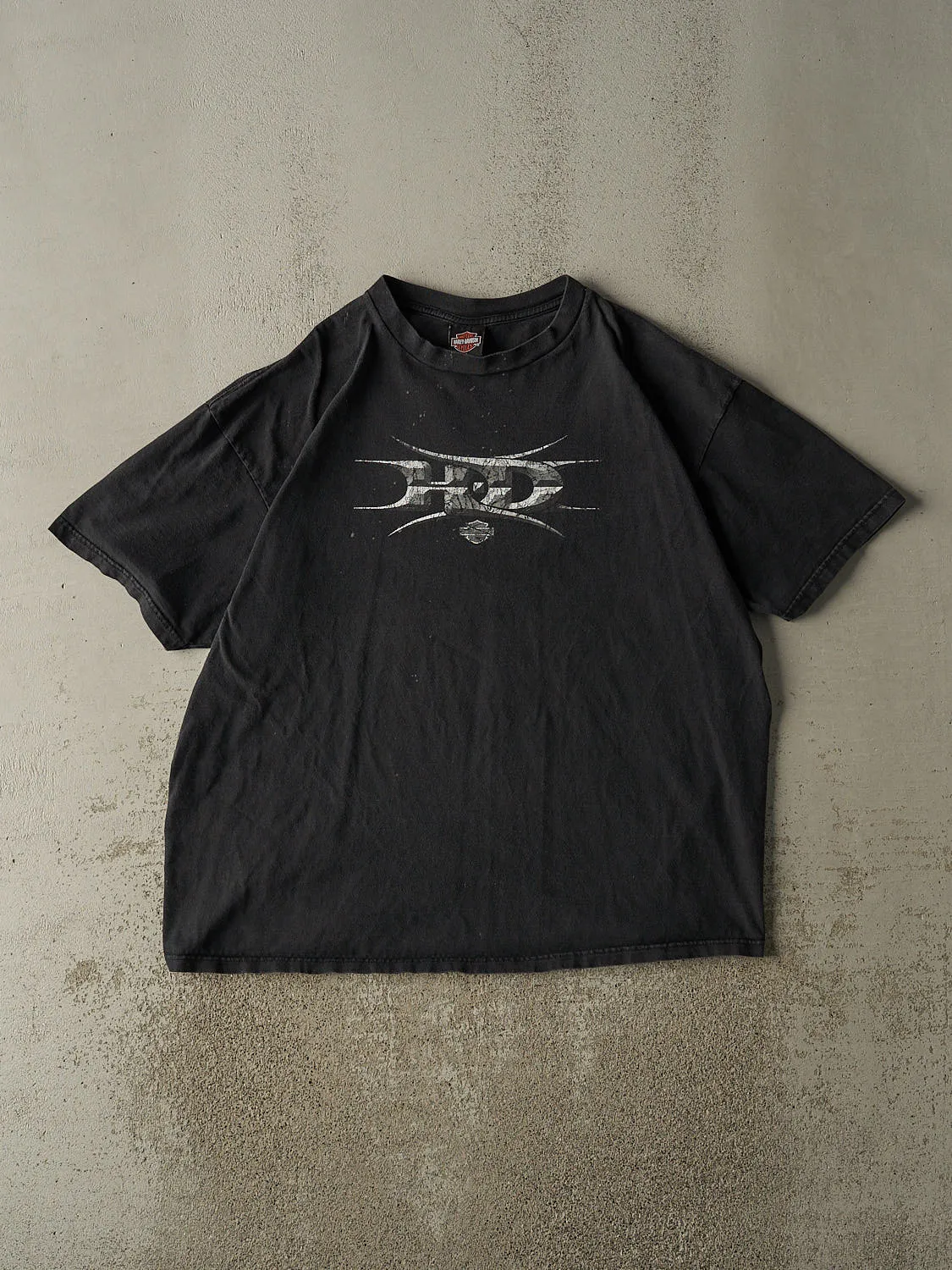 Vintage 03' Black Harley Davidson Leeds England Tee (XL/XXL) sold by Rebalance Vintage