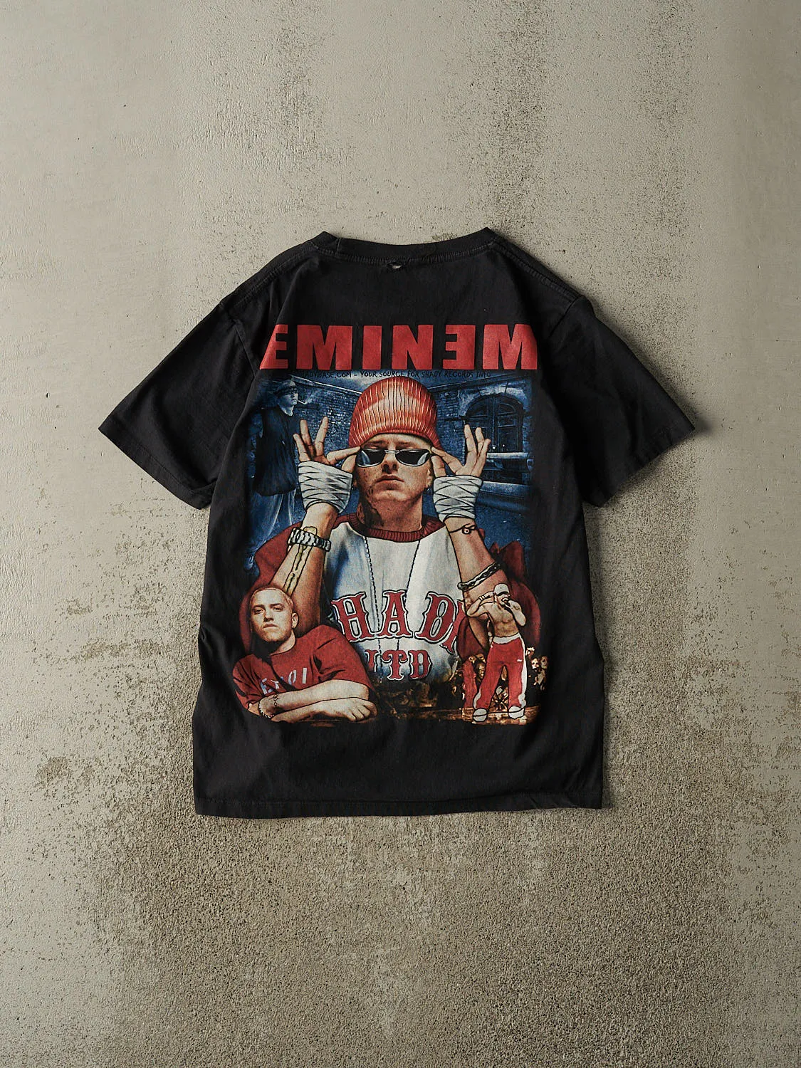 Vintage Y2K Black Eminem Bootleg Tee (S/M) sold by Rebalance Vintage product image thumbnail 2