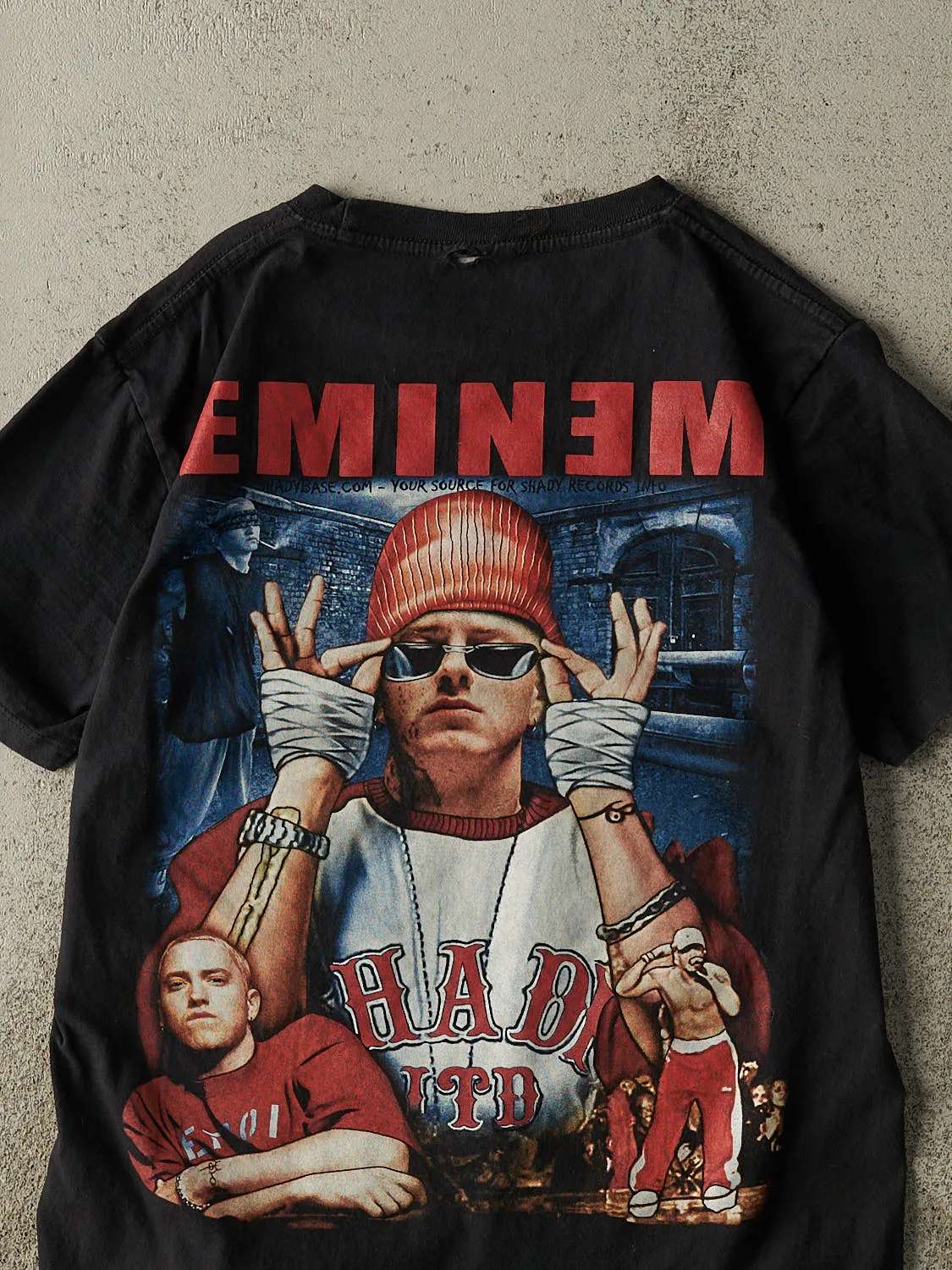 Vintage Y2K Black Eminem Bootleg Tee (S/M) sold by Rebalance Vintage product image thumbnail 4