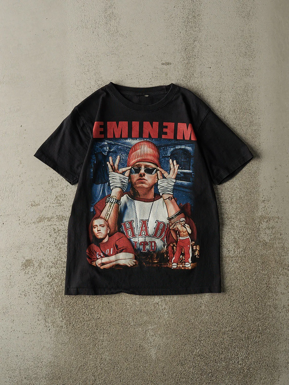 Vintage Y2K Black Eminem Bootleg Tee (S/M) sold by Rebalance Vintage