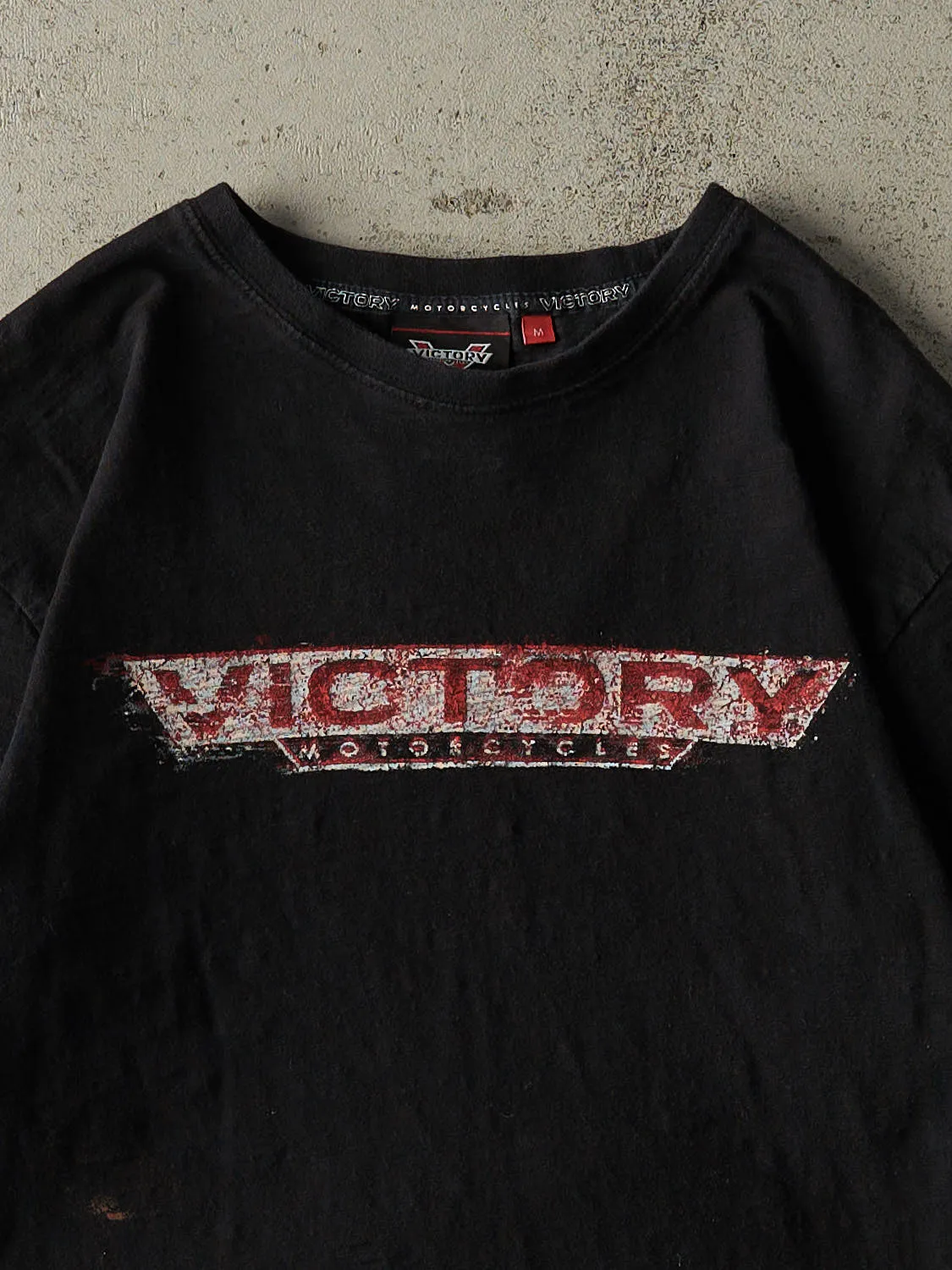 Vintage Y2K Black Victory Motorcycles Long Sleeve (S/M) sold by Rebalance Vintage product image thumbnail 3