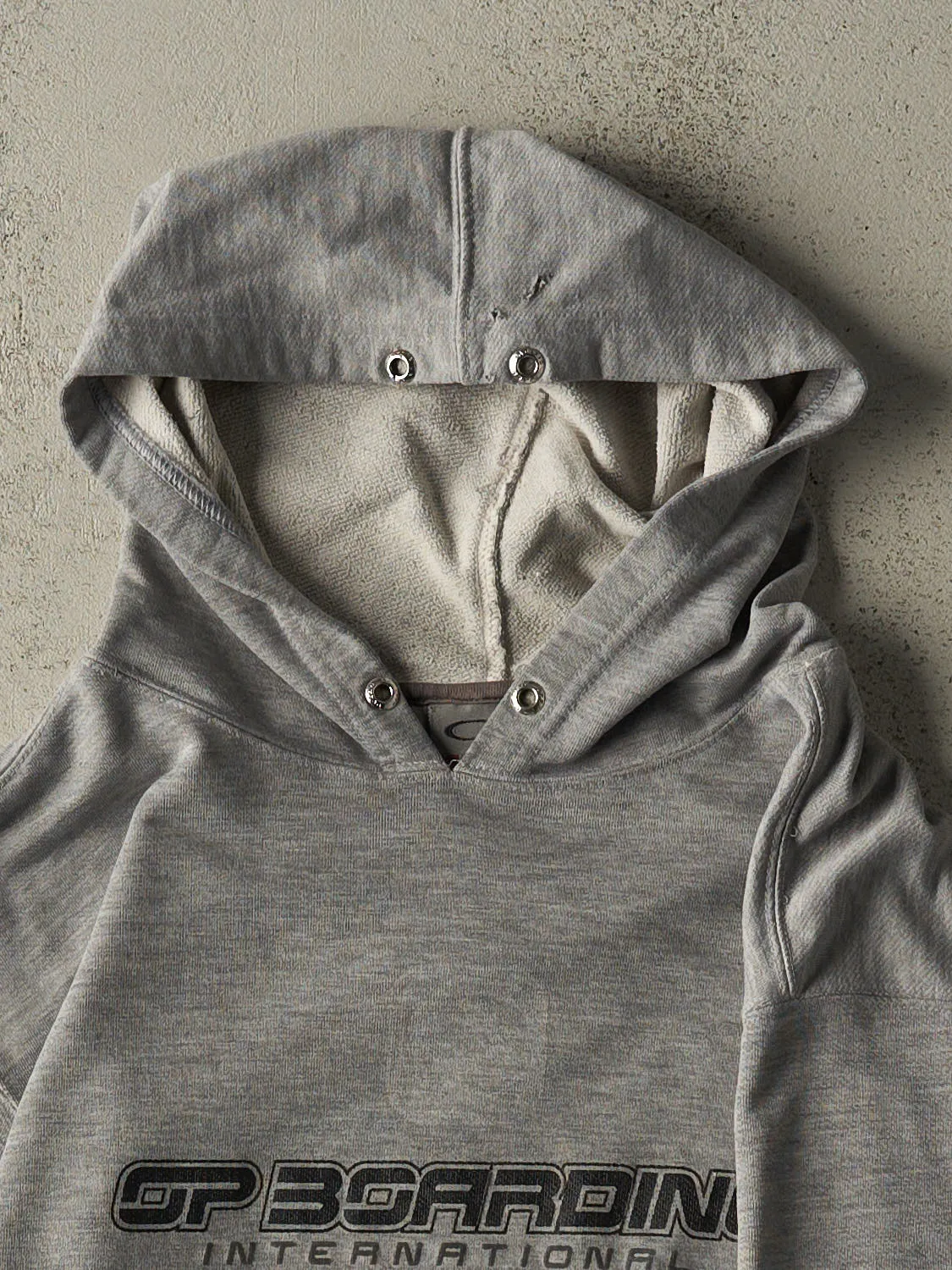 Vintage Y2K Grey Ocean Pacific Hoodie (M/L) sold by Rebalance Vintage product image thumbnail 4