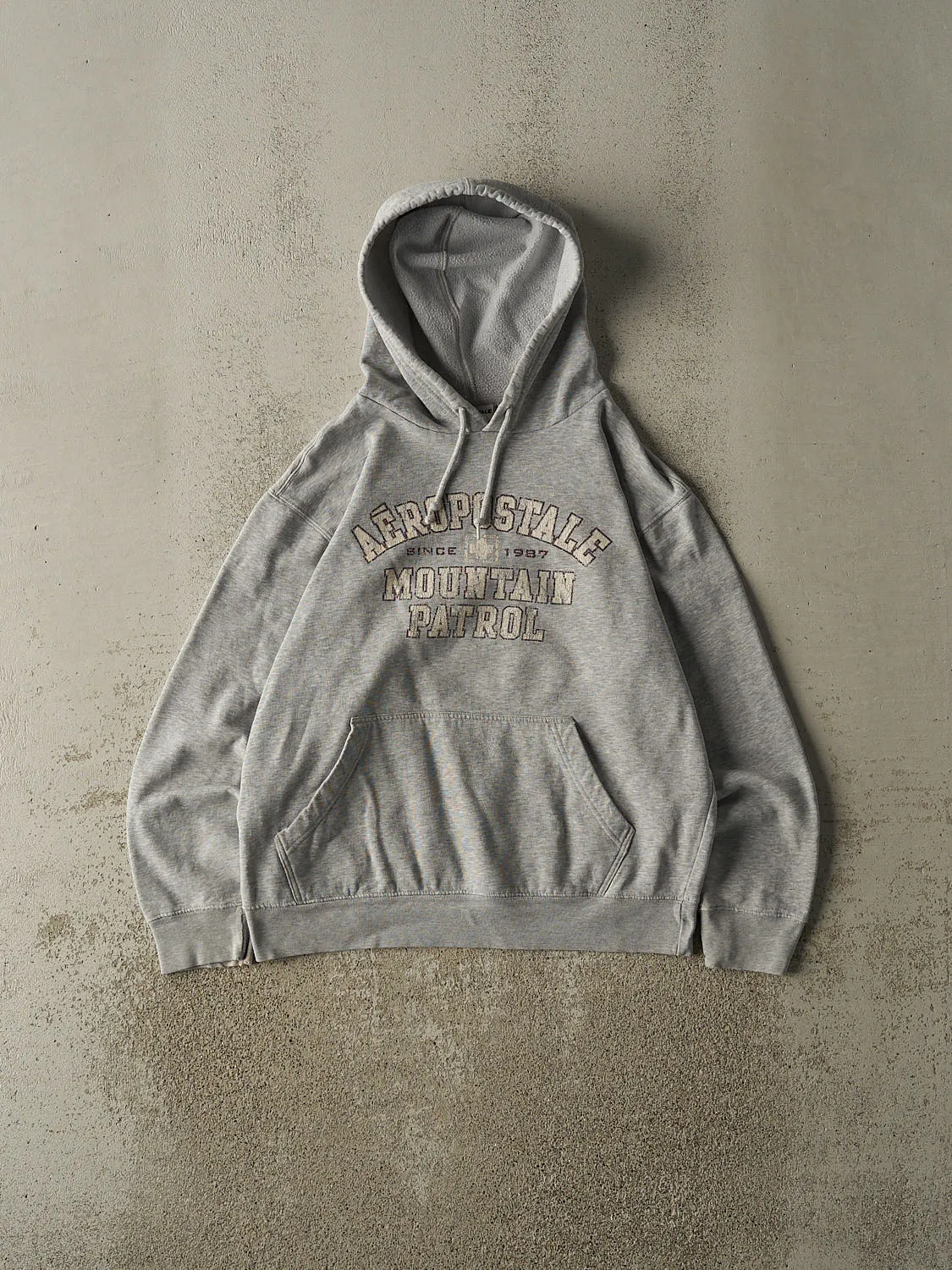 Vintage Y2K Grey Aeropostale Hoodie (S/M) sold by Rebalance Vintage