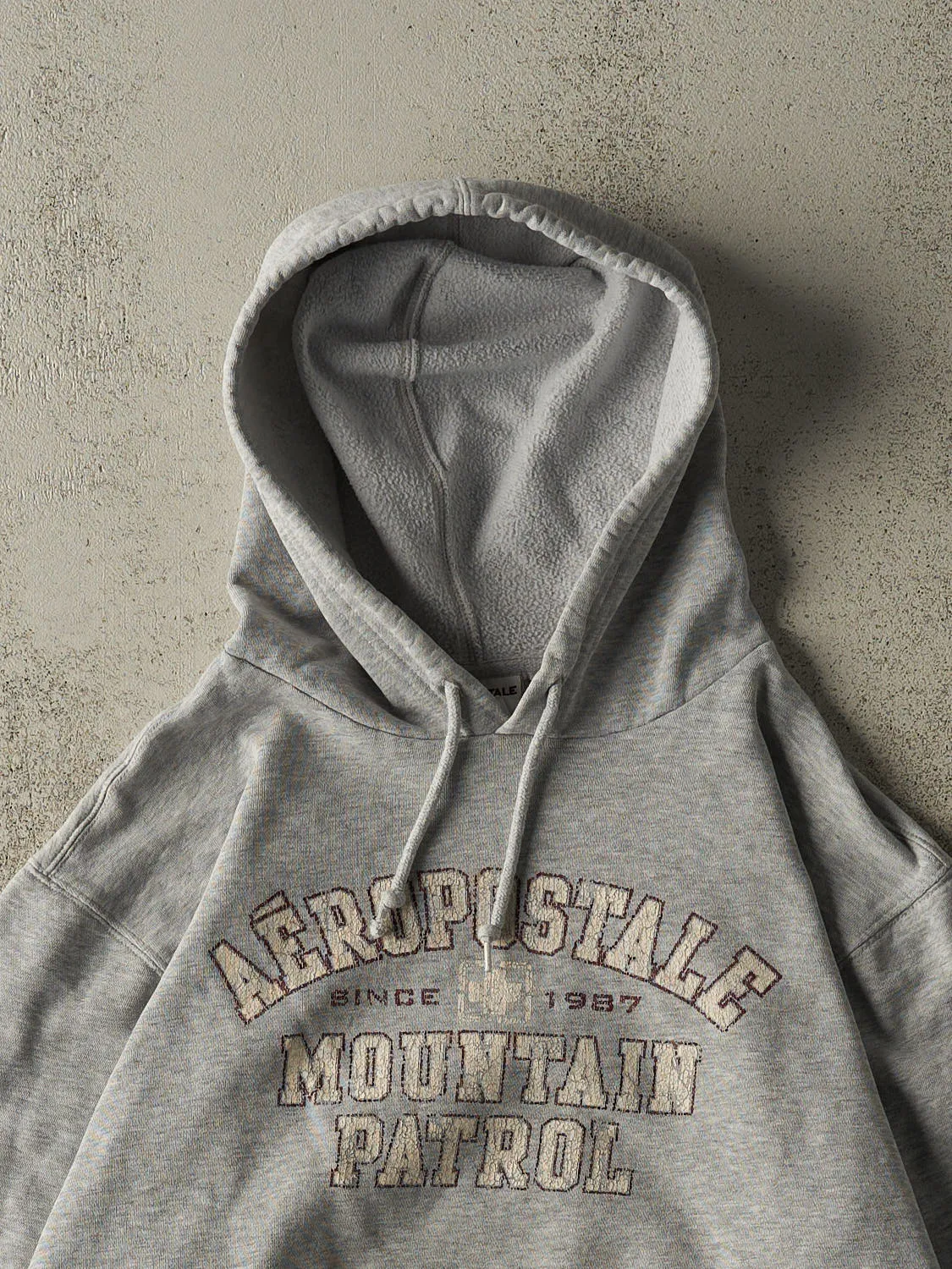 Vintage Y2K Grey Aeropostale Hoodie (S/M) sold by Rebalance Vintage product image thumbnail 2