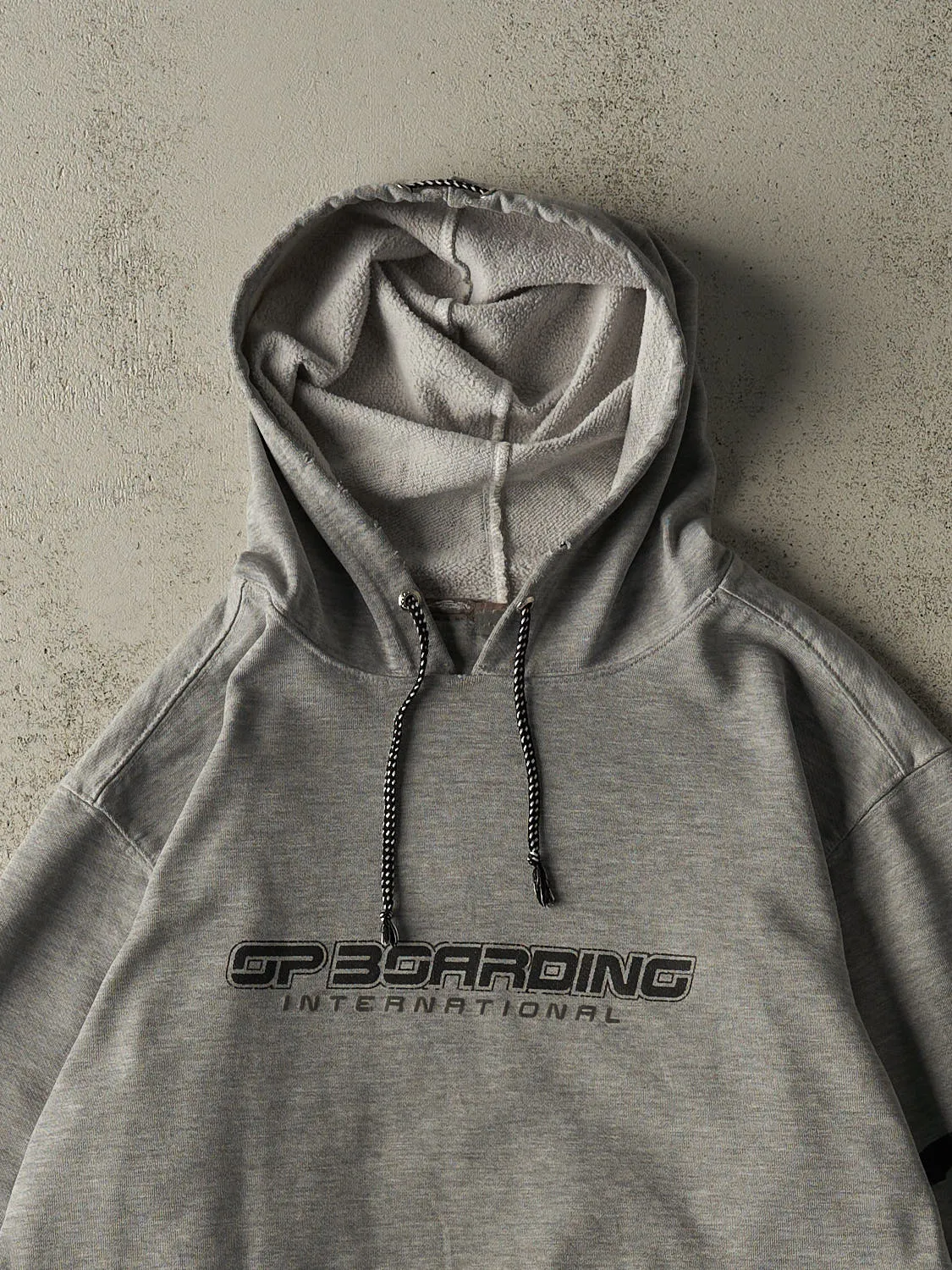 Vintage Y2K Grey Ocean Pacific Hoodie (L/XL) sold by Rebalance Vintage product image thumbnail 2